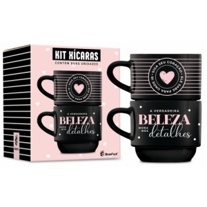 Caneca Empilhada Dupla - Siga Seu Coração Brasfoot