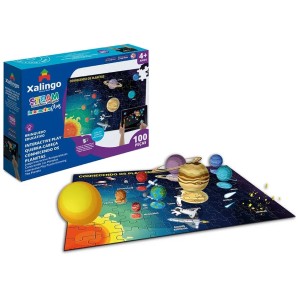 Quebra-Cabeça - Conhecendo os Planetas 100 Peças 5326.5 Xalingo