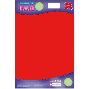 Placa de EVA Liso 40x60cm - Vermelho c/10