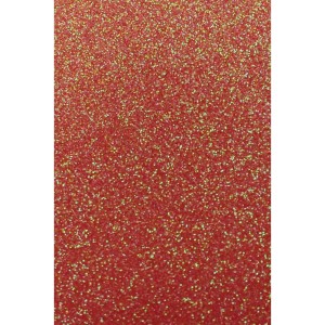 Placa de EVA com Glitter 40x60cm - Vermelho Neon