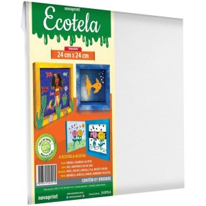 Tela para Pintura Ecotela 24x24cm Novaprint