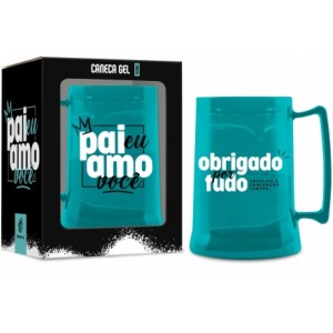 Caneca Gel 300ml - Pai Eu Amo Você Brasfoot