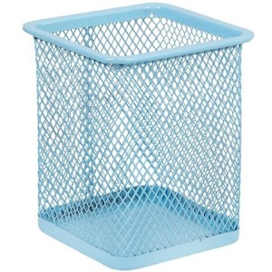 Porta Caneta Aramado Quadrado - Azul Pastel BRW