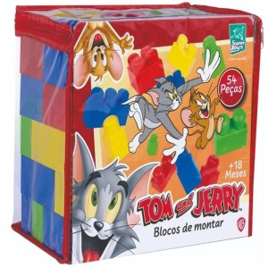 Blocos de Montar - Tom e Jerry 54 Peças 481 Super Toys