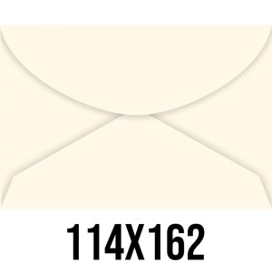 Envelope Colorido 114mm x 162mm - Creme c/100 Foroni