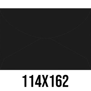Envelope Colorido 114mm x 162mm - Preto c/100 Foroni