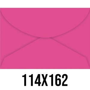 Envelope Colorido 114mm x 162mm - Rosa Escuro c/100 Foroni