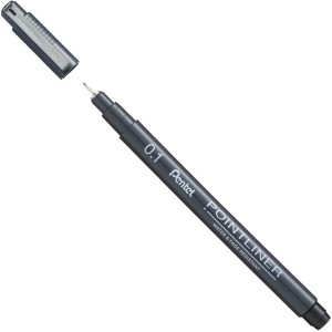 Caneta Nanquim Pointliner 0.1mm Preta Pentel