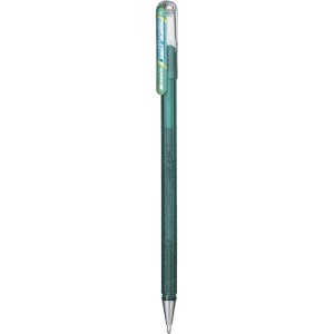 Caneta Gel 1.0mm Hybrid Dual Metallic Verde e Azul Pentel