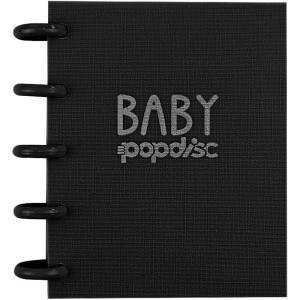 Caderno de Disco Baby Médio All Black Pop Disc