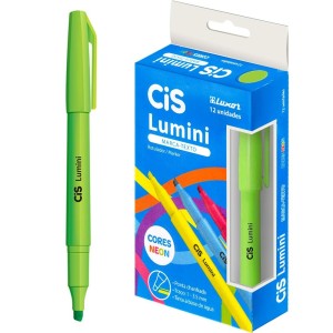 Marca Texto Lumini - Verde Neon c/12 Cis