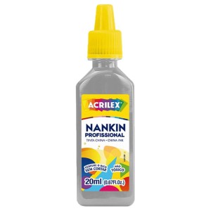 Tinta Nankin 20ml - Prata 533 Acrilex