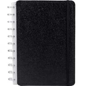 Caderno de Disco Grande Shine Preto Diskô