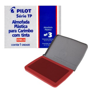 Almofada para Carimbo N.3 - Vermelha Pilot