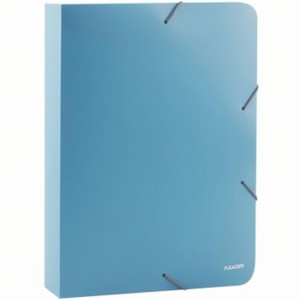 Pasta com Elástico 40mm Lolipop Azul A40LP-AZ Plascony