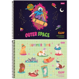 Caderno de Cartografia Cliff 80 Folhas Foroni