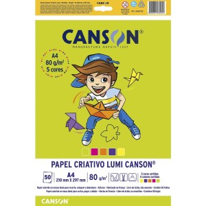 Bloco Criativo A4 Lumi 80g 50fls Canson