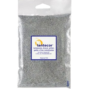 Glitter Metálico 500g - Prata Lantecor