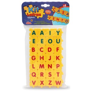 Kit Letras do Alfabeto 28 Peças 840 Elka Brinquedos