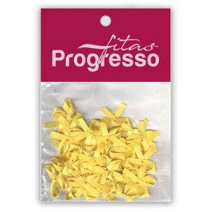 Laço de Cetim 4mm - Amarelo Canário c/50 Progresso