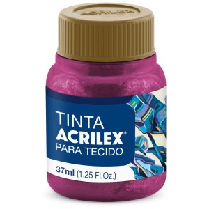 Tinta para Tecido Metálica 37ml - Cereja 826 Acrilex