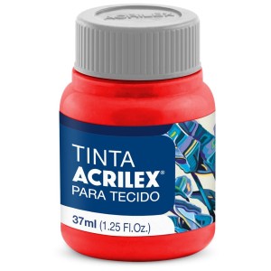 Tinta para Tecido 37ml - Vermelho Vivo 541 Acrilex