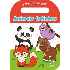 Livro de Colorir com Alça - Animais Fofinhos Ciranda Cultural