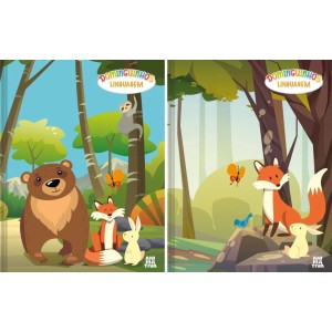 Caderno de Linguagem Dominguinhos 40 Folhas Animativa