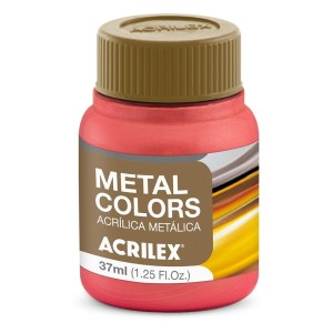 Tinta Acrílica Metal Colors 37ml - Vermelho 555 Acrilex