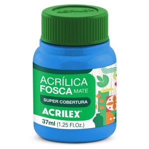 Tinta Acrílica Fosca 37ml - Azul Celeste 503 Acrilex