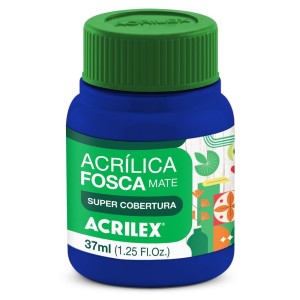 Tinta Acrílica Fosca 37ml - Azul Turquesa 501 Acrilex