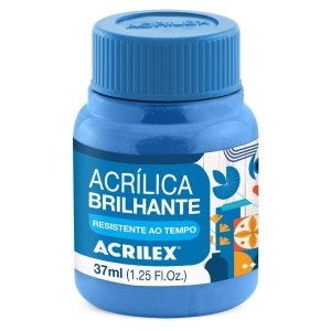 Tinta Acrílica Brilhante 37ml - Azul Celeste 503 Acrilex