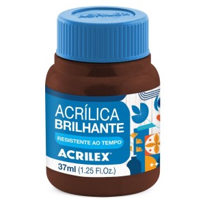Tinta Acrílica Brilhante 37ml - Marrom 531 Acrilex
