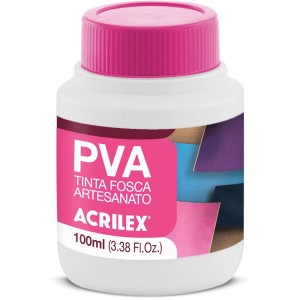 Tinta PVA Fosca 100ml - Branco 519 Acrilex