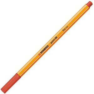 Caneta Stabilo 0.4mm Point 88/48 Vermelho Claro