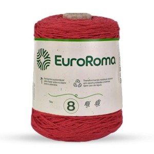 Barbante N.8 1000 - Vermelho 600g EuroRoma