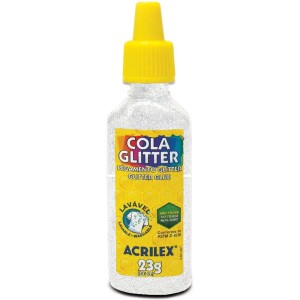 Cola Glitter 23g Cristal Lavável Acrilex