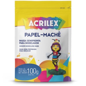 Papel Machê para Modelagem 100g Acrilex