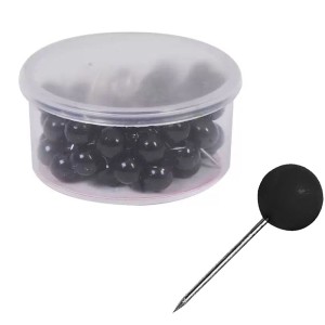 Alfinete para Mapa N.1 - Preto c/50 ACC