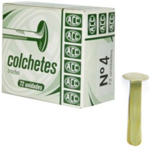 Colchete Bailarina N.4 Dourado c/72 ACC