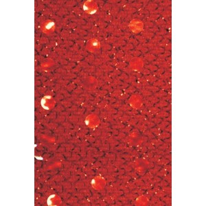 Placa de EVA Estampado 40x60cm - Vermelho com Lantejoulas