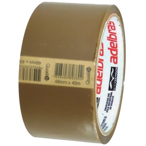 Fita Adesiva Marrom 48mm x 40m Adelbras