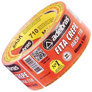 Fita Crepe Branca 48mm x 50m Adelbras