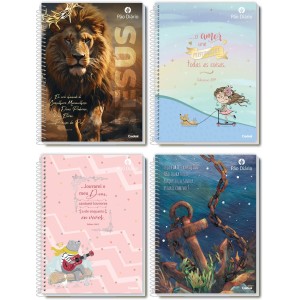 Caderno 1 Matéria Pão Diário Teen 80 Folhas Credeal