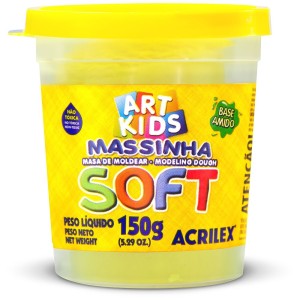 Massa de Modelar 150g - Amarelo Limão Acrilex