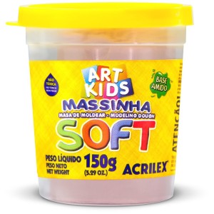 Massa de Modelar 150g - Amarelo Pêssego Acrilex