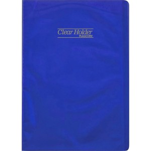 Pasta Catálogo Ofício com 20 Envelopes Clear Holder - Azul 120OFCH-AZ Plascony