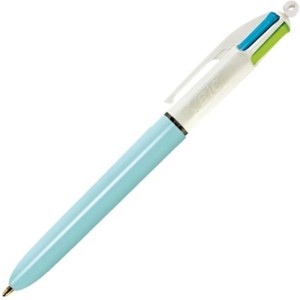 Caneta Esferográfica 4 Cores Fashion Azul Turquesa Bic