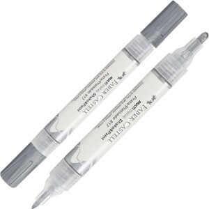 Marcador Multimark Ponta Dupla - Prata Faber Castell