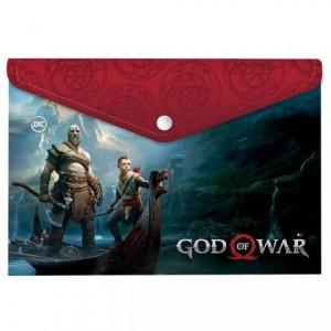Malote A4 com Botão - God Of War 2559 DAC